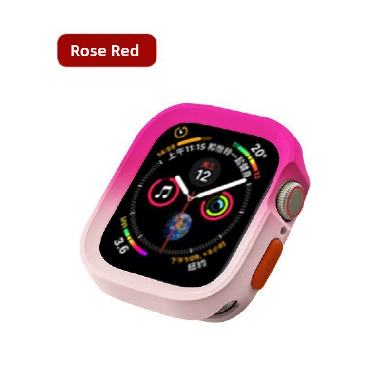 Защитен калъф за Apple Watch - градиентен TPU корпус, матово покритие, двуцветен дизайн, ударозащита