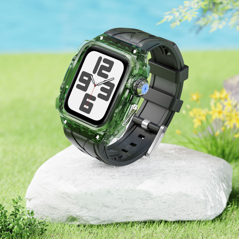 Apple Watch Series 9 All-in-One silikónové PC náramok s puzdrom SE, spona s kolíkom, hmotnosť 39 g, uvedené v roku 2024