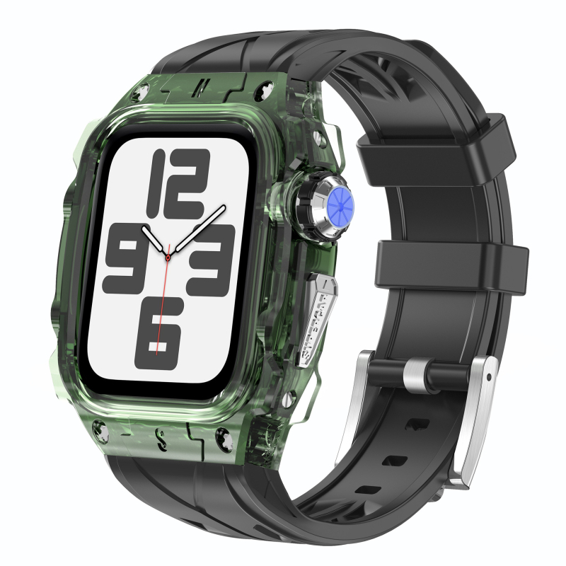 Apple Watch Series 9 All-in-One silikónové PC náramok s puzdrom SE, spona s kolíkom, hmotnosť 39 g, uvedené v roku 2024