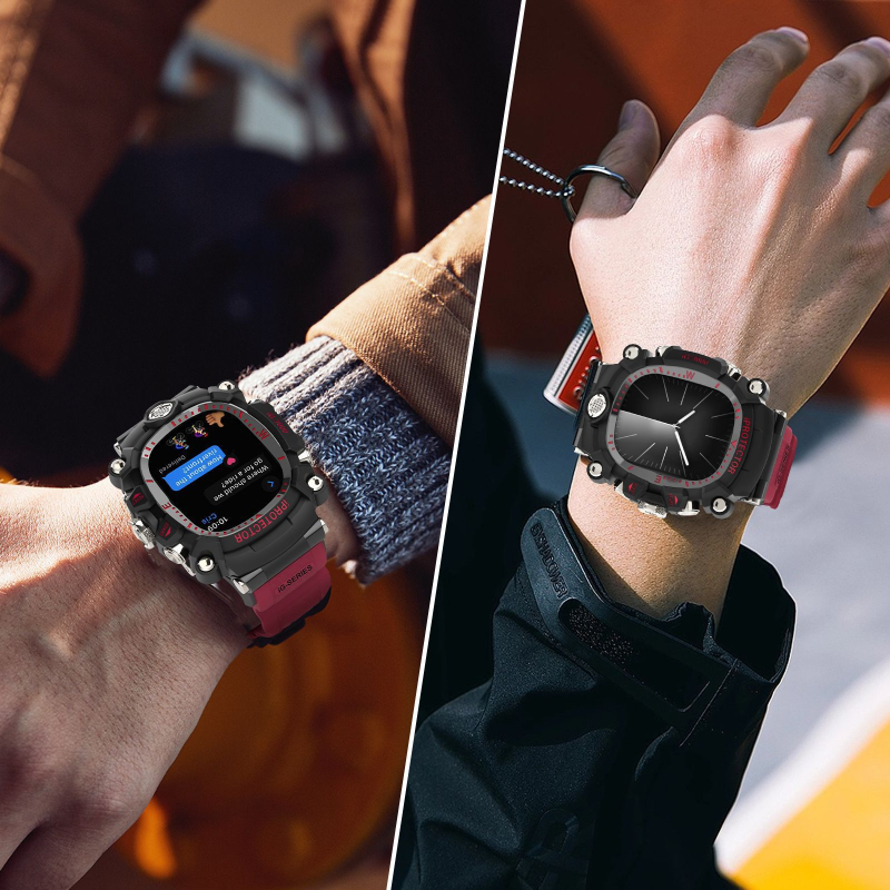 Maoyang бронеподобен защитен калъф за Apple Watch, TPU материал, 20/22 мм интерфейс