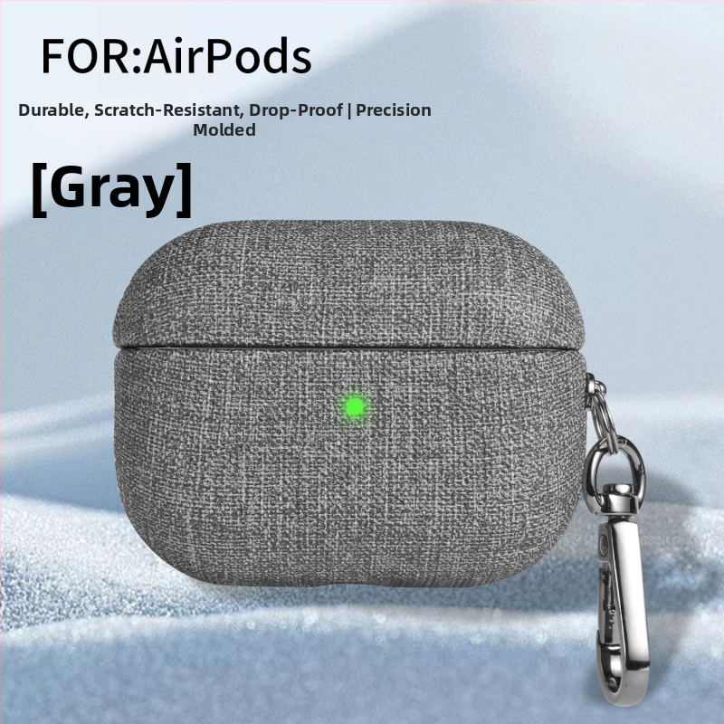 Ochranný obal pre AirPods Pro 3 / AirPods 4 s textúrou z veluru, prenosný, pre Apple