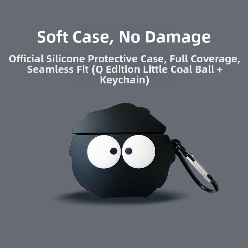 Silikónové puzdro pre AirPods Pro 3. generácie s žiariacim hviezdnym vzorom pre Apple 2/3/4 generácie (injektážne liatie; polopriesvitný dizajn; kreslený motív)