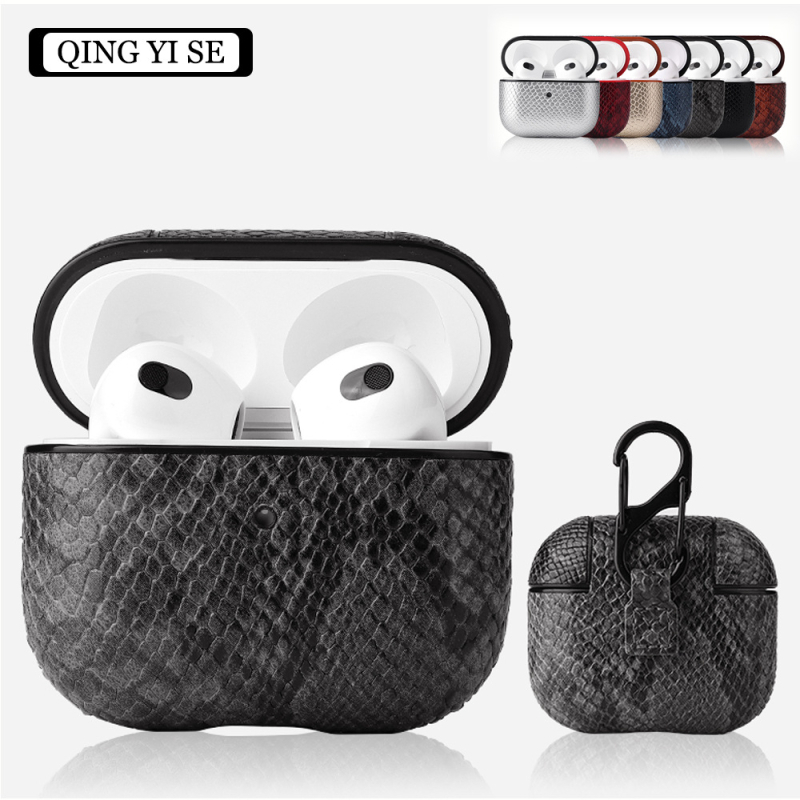 AirPods 3 védőtok, PU bőr, kemény héj, kézzel készített, testreszabható, kompatibilis az AirPods 3-mal