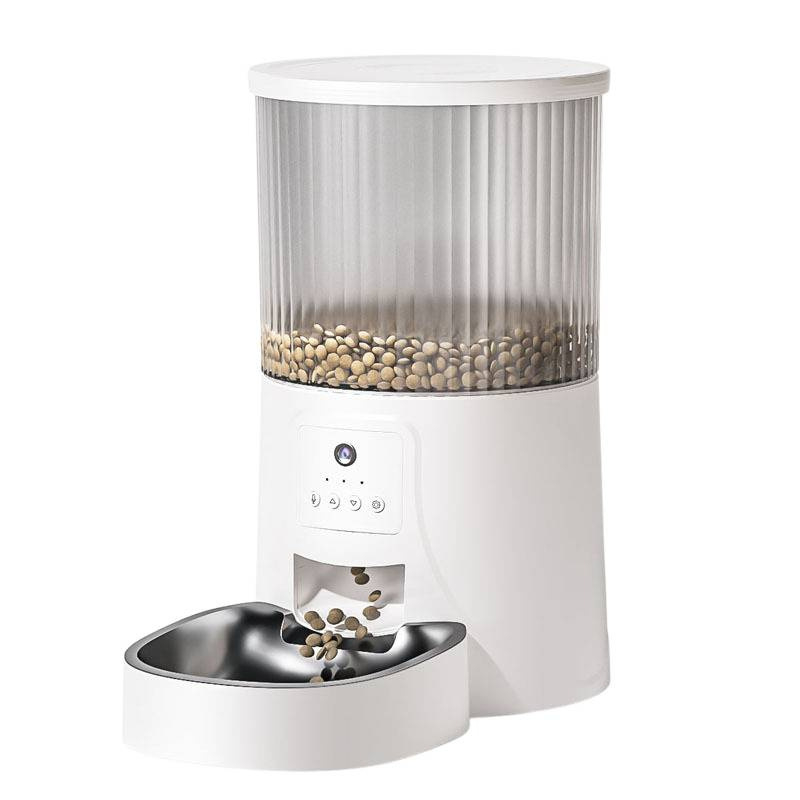 Автоматичен подавач за котки и кучета, разглобяем дизайн, таймерно дозирано хранене, без приложение