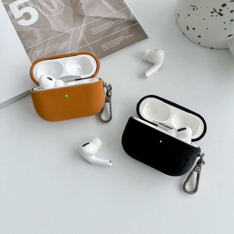 AirPods 4 zaštitna kutija – PC materijal, prijenosni dizajn, tkaninski završni sloj, kompatibilan s Apple, prilagodljiv