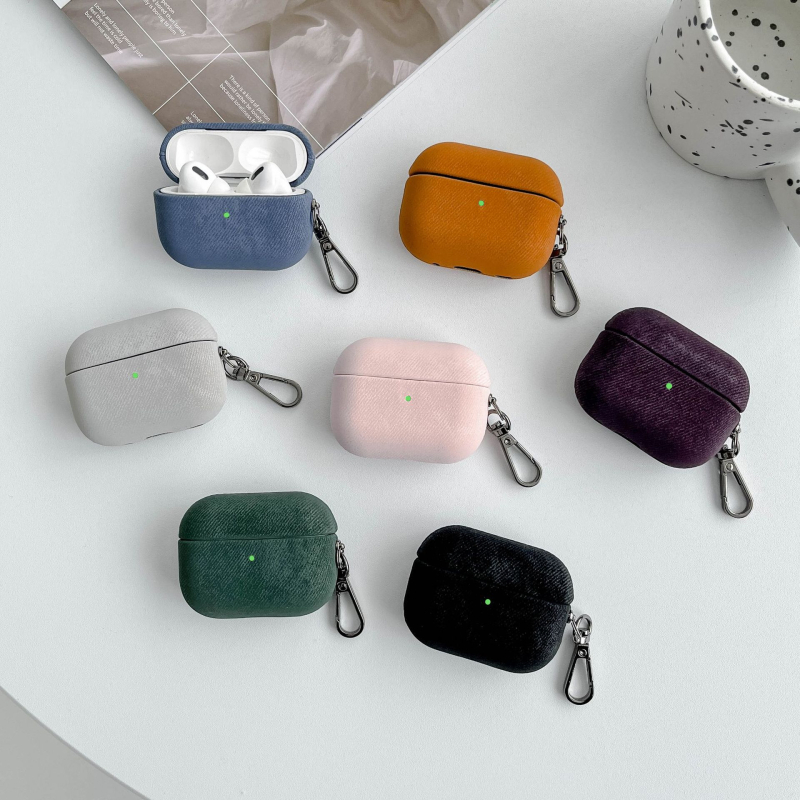 AirPods 4 zaštitna kutija – PC materijal, prijenosni dizajn, tkaninski završni sloj, kompatibilan s Apple, prilagodljiv