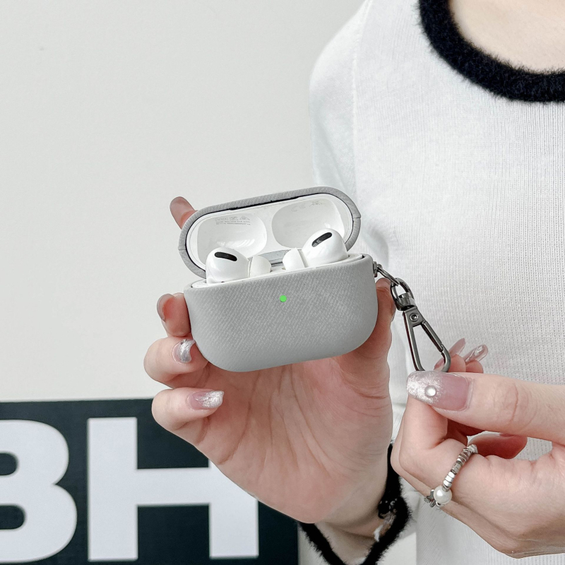 AirPods 4 zaštitna kutija – PC materijal, prijenosni dizajn, tkaninski završni sloj, kompatibilan s Apple, prilagodljiv