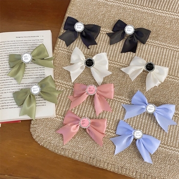 Clip de păr pentru animale de companie cu funda, poliester, utilizare generală, stil Japonia și Coreea