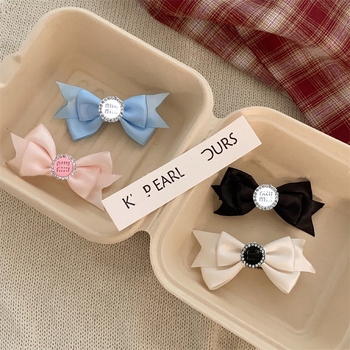 Clip de păr pentru animale de companie cu funda, poliester, utilizare generală, stil Japonia și Coreea