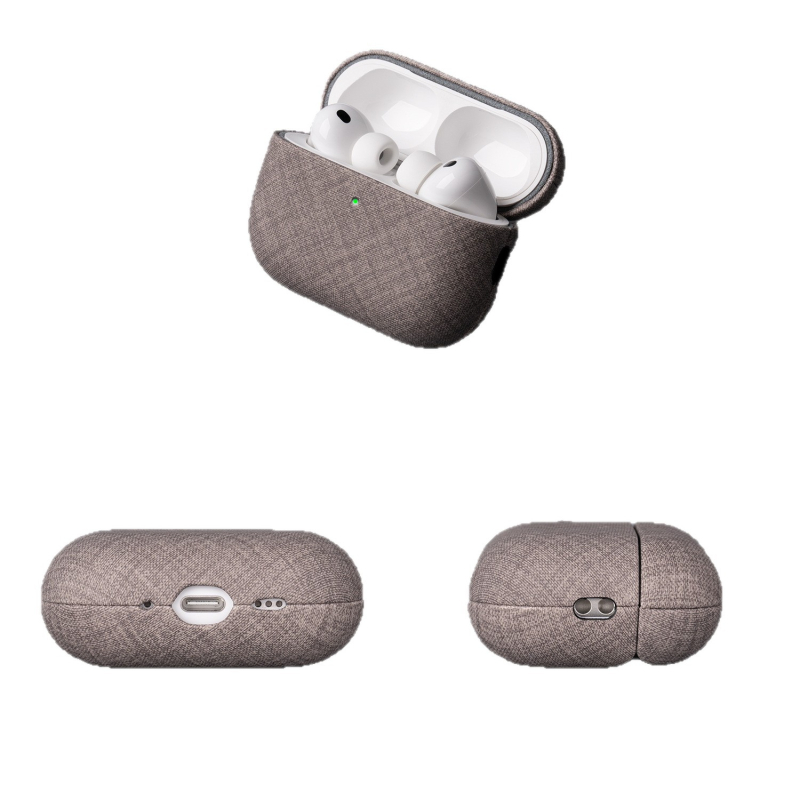 Lopie Apple AirPods Pro védőtok — PU anyag, teljes körű védelem, kézzel készített, texturált mintázat, testreszabás támogatott