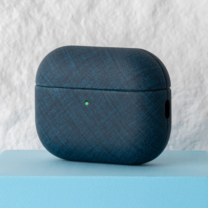 Lopie Apple AirPods Pro védőtok — PU anyag, teljes körű védelem, kézzel készített, texturált mintázat, testreszabás támogatott