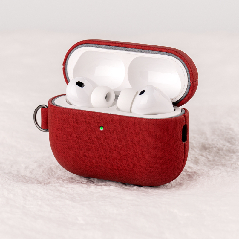 Lopie Apple AirPods Pro védőtok — PU anyag, teljes körű védelem, kézzel készített, texturált mintázat, testreszabás támogatott