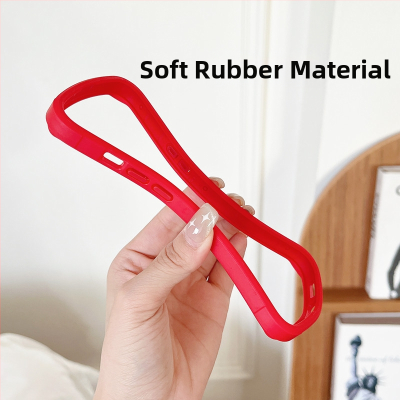 Tālruņa lieta ar silikona rāmi — mīksts silikons, šķidrās ādas sajūta, saderīga ar iPhone 11, 12 Pro, 12 Pro Max, 13 Pro Max, 14 Pro Max