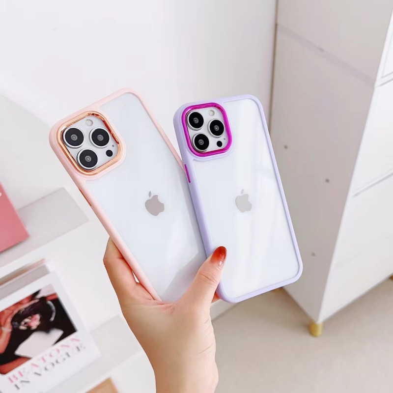 Prozirna futrola za iPhone 15 Pro Max s matnim rubom i udubljenjem, detalji od epoksidne smole, metalni prsten Eagle Eye za objektiv; kompatibilna sa 14 Pro Max / 13 Pro / 12 Pro; otpornost na habanje i padove.