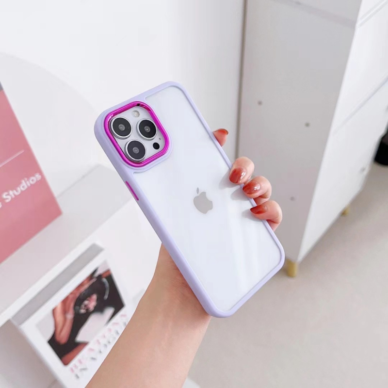 Prozirna futrola za iPhone 15 Pro Max s matnim rubom i udubljenjem, detalji od epoksidne smole, metalni prsten Eagle Eye za objektiv; kompatibilna sa 14 Pro Max / 13 Pro / 12 Pro; otpornost na habanje i padove.
