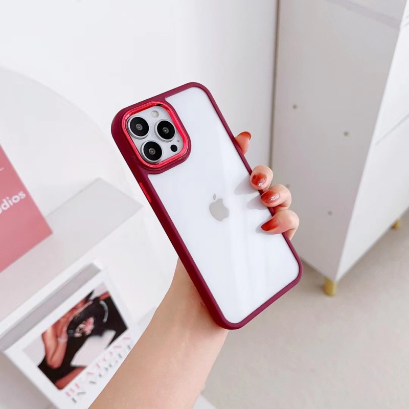 Prozirna futrola za iPhone 15 Pro Max s matnim rubom i udubljenjem, detalji od epoksidne smole, metalni prsten Eagle Eye za objektiv; kompatibilna sa 14 Pro Max / 13 Pro / 12 Pro; otpornost na habanje i padove.