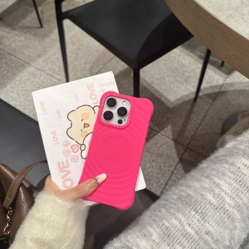 Casetify Wave θήκη για iPhone 16 Pro Max, 15 Pro και 13 Pro – σιλικόνη, αμυδρό τελείωμα, ζωγραφισμένο στυλ καρτούν, μαγνητικό