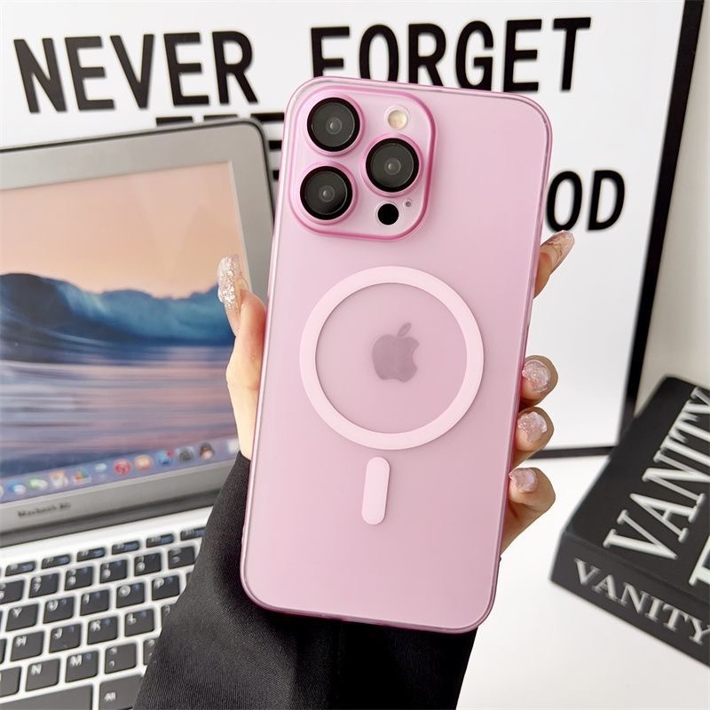 Viedtālruņa vāciņš iPhone 16 Pro Max, 14 un 13 – PC ciets, matēts virsma, magnētisks, triecienizturīgs, pret pirkstu nospiedumiem