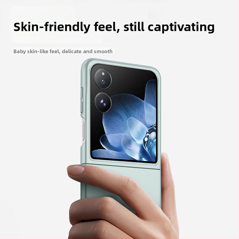 Xiaomi MixFlip tālruņa korpuss - šķidrais silikons, mīksts korpuss, aizsardzība pret kritieniem, saderīgs ar salokāmo ekrānu