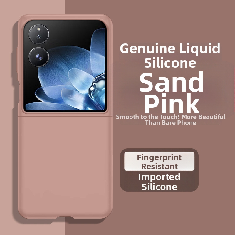 Xiaomi MixFlip tālruņa korpuss - šķidrais silikons, mīksts korpuss, aizsardzība pret kritieniem, saderīgs ar salokāmo ekrānu