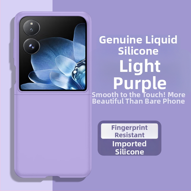 Xiaomi MixFlip tālruņa korpuss - šķidrais silikons, mīksts korpuss, aizsardzība pret kritieniem, saderīgs ar salokāmo ekrānu