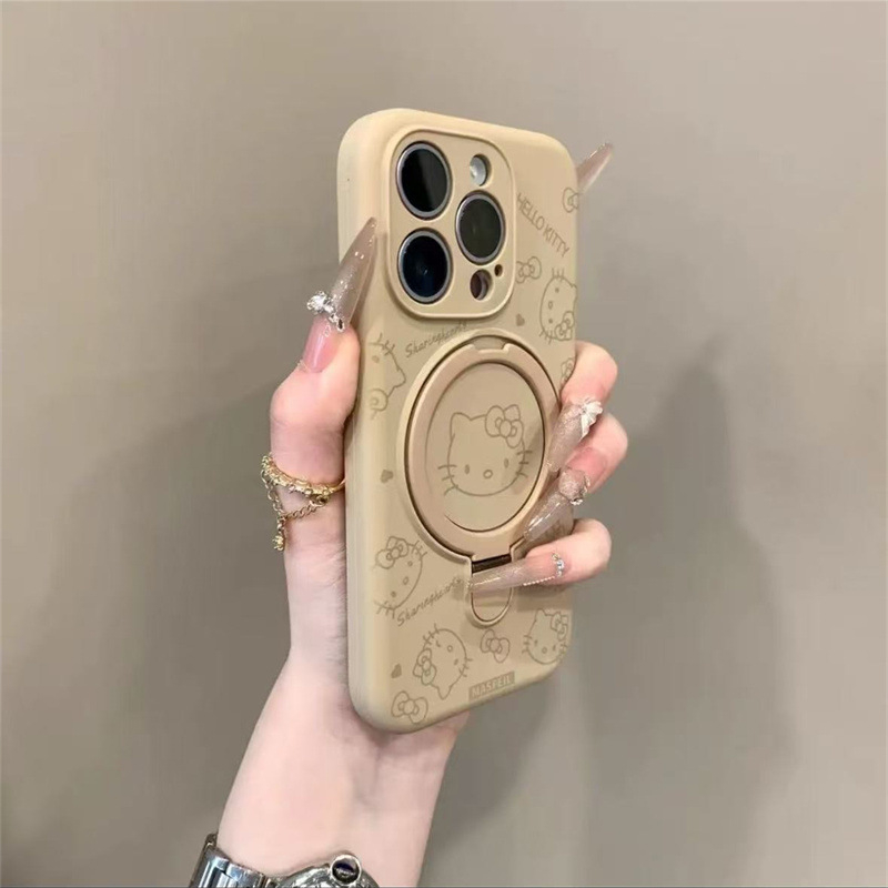 Aizsargājošs TPU korpuss ar magnētisko stendi, šķidro silikonu, kritienu aizsardzība, CHANEL stila karikatūra/INS dizains, saderīgs ar iPhone 12–14 sēriju