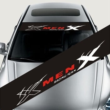 Αυτοκόλλητο εμπρός παρμπρίζ αυτοκινήτου - φιλμ σκίασης παρμπρίζ, αλφαριθμητικό σχέδιο, προσαρμοστική δυνατότητα, εγκατάσταση με αυτοκόλλητο