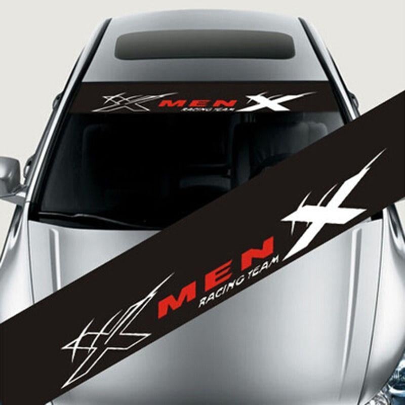 Αυτοκόλλητο εμπρός παρμπρίζ αυτοκινήτου - φιλμ σκίασης παρμπρίζ, αλφαριθμητικό σχέδιο, προσαρμοστική δυνατότητα, εγκατάσταση με αυτοκόλλητο