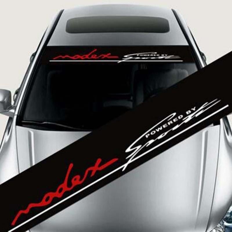 Αυτοκόλλητο εμπρός παρμπρίζ αυτοκινήτου - φιλμ σκίασης παρμπρίζ, αλφαριθμητικό σχέδιο, προσαρμοστική δυνατότητα, εγκατάσταση με αυτοκόλλητο