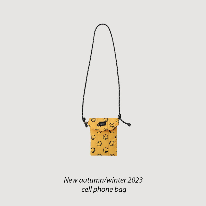 Desoife presiva mala torbica za telefon – lagana crossbody, unisex, gradski stil, poliester, Velcro zatvaranje, vertikalni kvadratni oblik, jesen 2023 izdanje