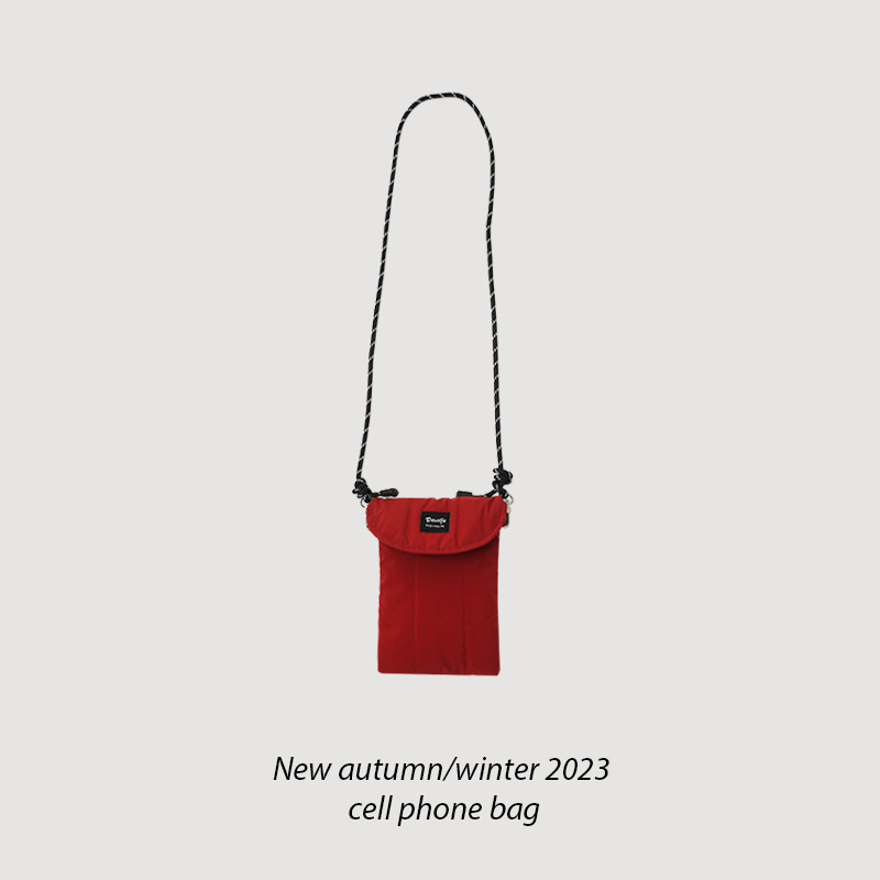 Desoife presiva mala torbica za telefon – lagana crossbody, unisex, gradski stil, poliester, Velcro zatvaranje, vertikalni kvadratni oblik, jesen 2023 izdanje