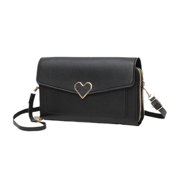 CAIYUE crossbody taška pre mobilný telefón, PVC materiál, mestský minimalistický štýl, vodorovný štvorcový tvar, uzáver so klapkou, jednoramenný popruh.