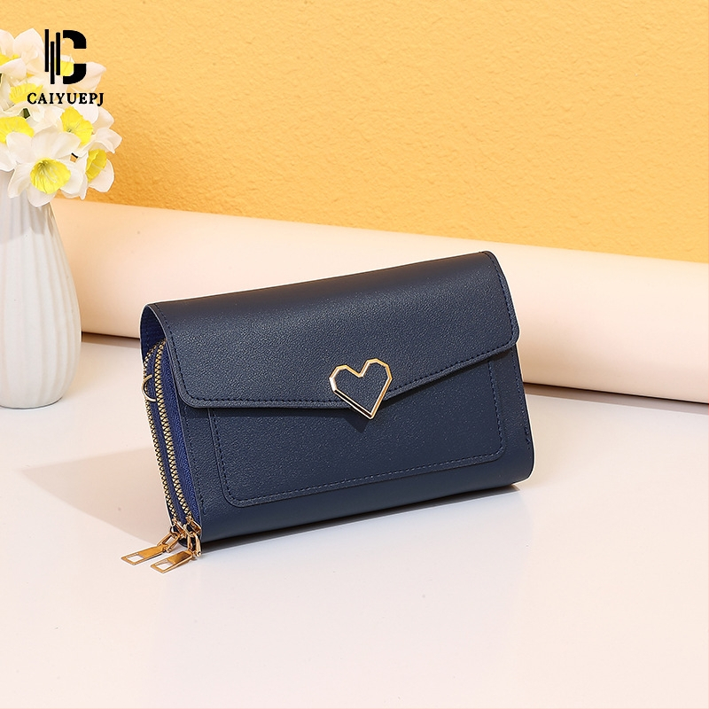 CAIYUE crossbody taška pre mobilný telefón, PVC materiál, mestský minimalistický štýl, vodorovný štvorcový tvar, uzáver so klapkou, jednoramenný popruh.