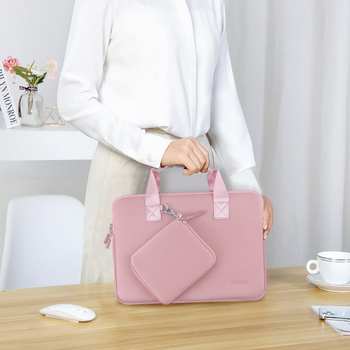 HSEOK futrola za laptop od diving tkanine, otporna na udarce i vodootporna, unisex, s malim džepom, gradski minimalistički stil.