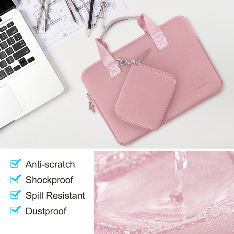 HSEOK futrola za laptop od diving tkanine, otporna na udarce i vodootporna, unisex, s malim džepom, gradski minimalistički stil.
