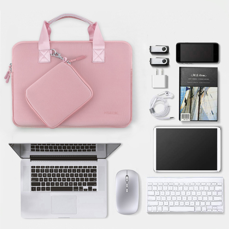 HSEOK futrola za laptop od diving tkanine, otporna na udarce i vodootporna, unisex, s malim džepom, gradski minimalistički stil.