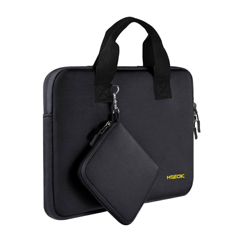 HSEOK futrola za laptop od diving tkanine, otporna na udarce i vodootporna, unisex, s malim džepom, gradski minimalistički stil.