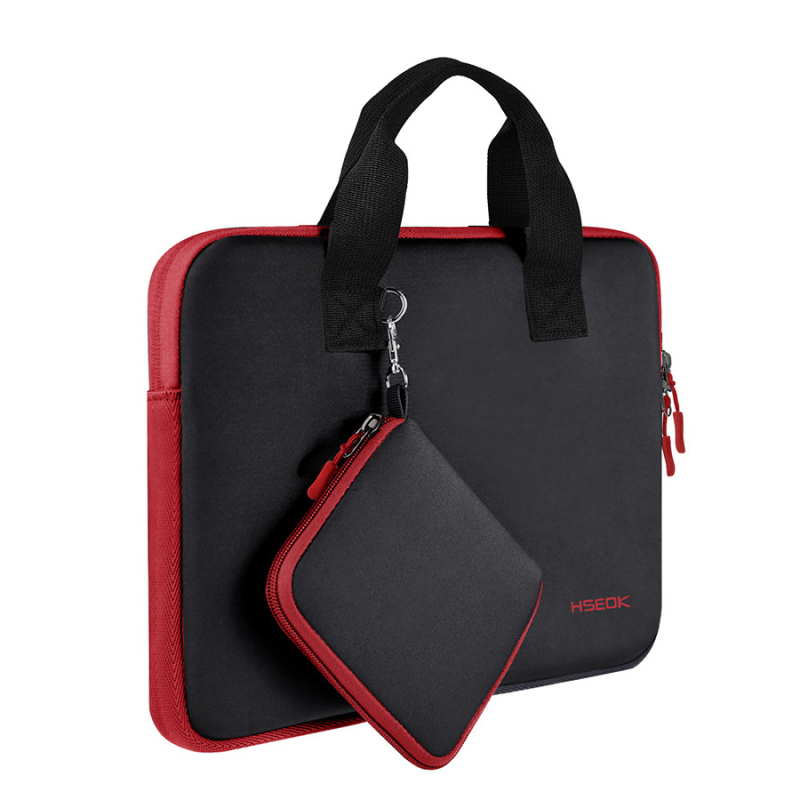 HSEOK futrola za laptop od diving tkanine, otporna na udarce i vodootporna, unisex, s malim džepom, gradski minimalistički stil.