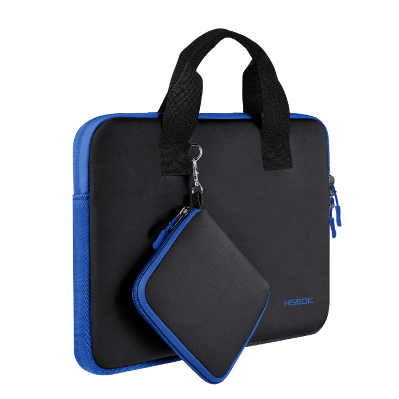 HSEOK futrola za laptop od diving tkanine, otporna na udarce i vodootporna, unisex, s malim džepom, gradski minimalistički stil.