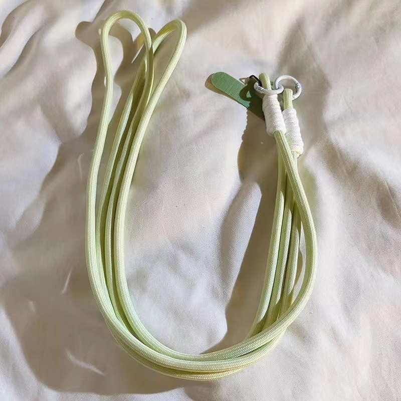 Mobitel lanyard s pletenim užetom i plastičnim kopčom, ženski stil, dugačak remen