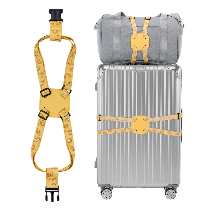 Lagaminų diržas kuprinei - elastinis kryžminis dizainas, poliesteris, modelis 2022-003, 2022 m. vasara, kuprinių priedai