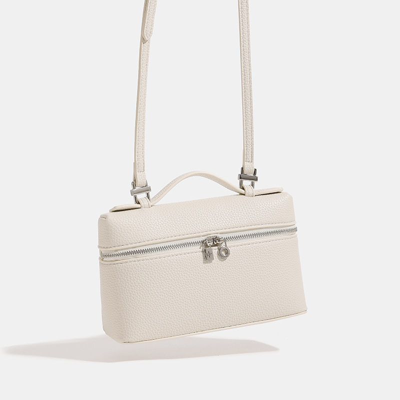 Box torba s jedinstvenim dizajnom, mikrovlaknen koža, crossbody stil, zatvarač, unutarnji džep sa zatvaračem