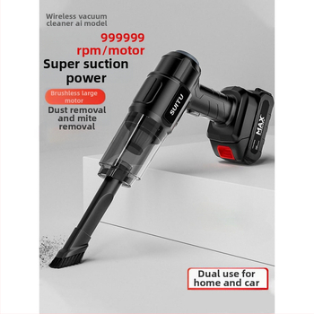 Ръчен вакуум за автомобил, безжичен, презареждаем, 11000 Pa всмукване, входна мощност 120 W, измерване на налягането в гумите