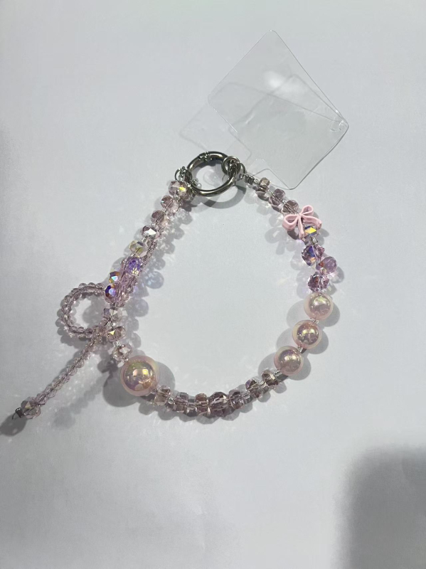 Kristalno ručno izrađen kabel za mobitel s PVC užetom i metalnom kopčom, prilagodljivo, ženski stil