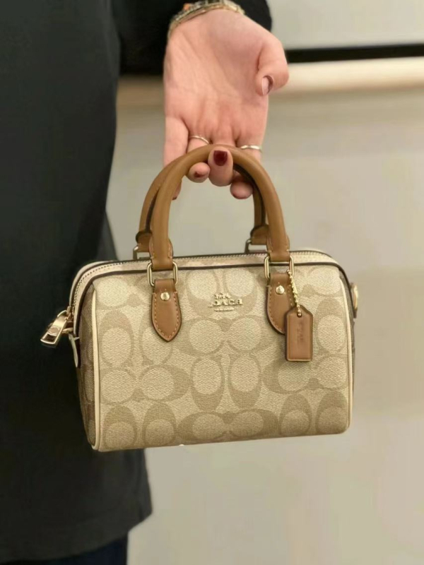 Geantă Boston pentru femei, în formă de pernă, din piele naturală, căptușeală din nylon, închidere cu fermoar, buzunare interioare (buzunar cu fermoar, buzunar pentru telefon, buzunar pentru cameră)