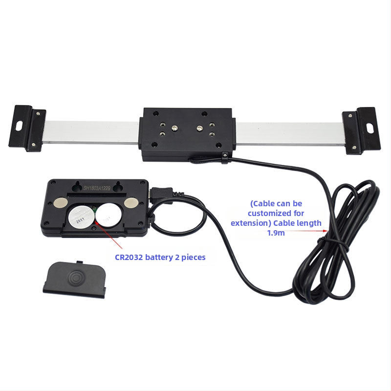 Digitálny posuvný meradlo s externým displejom, horizontálne/vertikálne duálne použitie na meranie posunu. Značka: Shanghai Lianyu