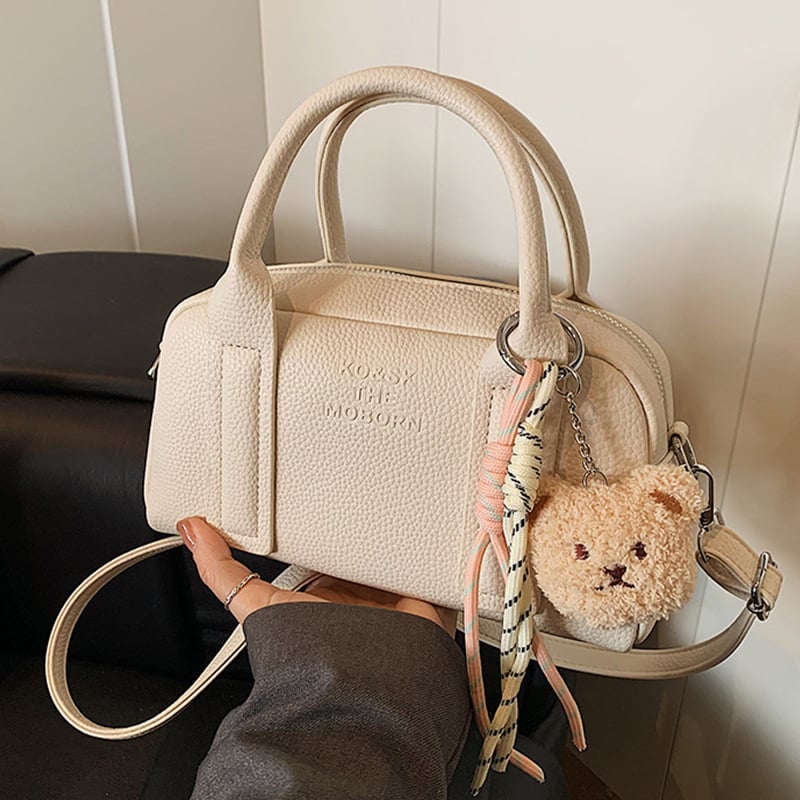 Crossbody torbica od PU materijala, horizontalni kvadratni oblik, zatvarač, unutarnja džep sa zatvaračem, jednostruka naramenica