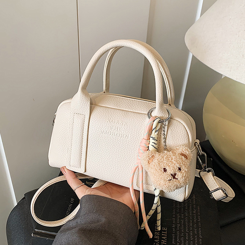 Crossbody torbica od PU materijala, horizontalni kvadratni oblik, zatvarač, unutarnja džep sa zatvaračem, jednostruka naramenica