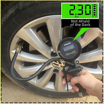 Manometru digital pentru anvelope cu pompă, interval 0–60 psi