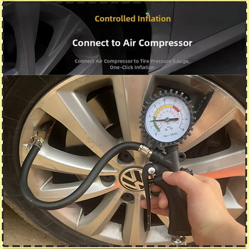 Manometru digital pentru anvelope cu pompă, interval 0–60 psi